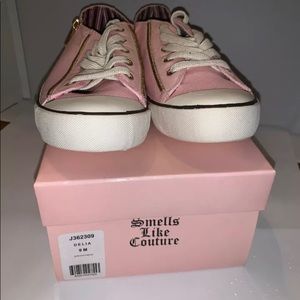 Juicy Couture Delia Pink Canvas Sneakers